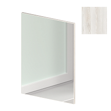 Фасад mirror Премиум 1 с Зеркалом - Сосна лофт белая