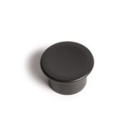 Ручка-кнопка NA 1023 замак, покрытие черный матовый